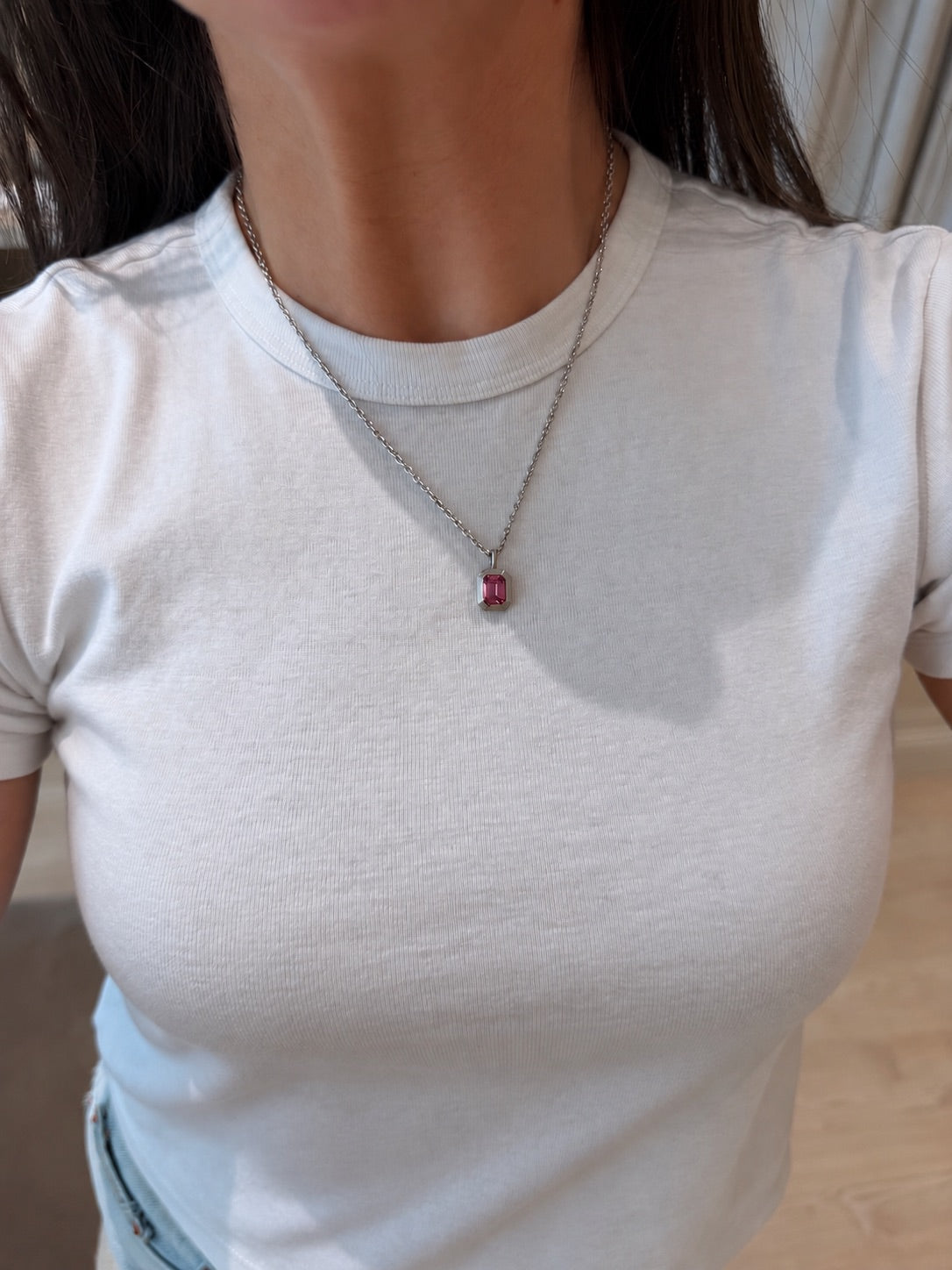 Pink Malaya Garnet Pendant