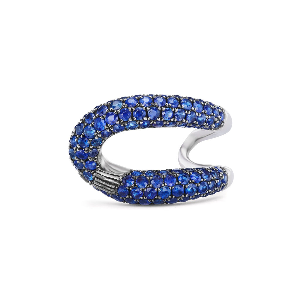 Intertwin Half Blue Sapphire