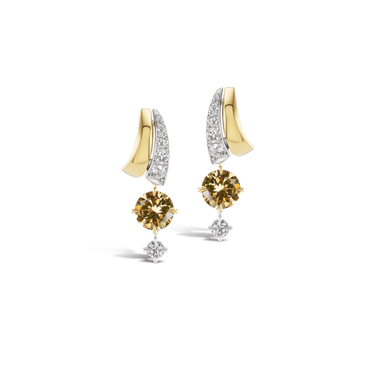 Brown Diamond Mira Earrings