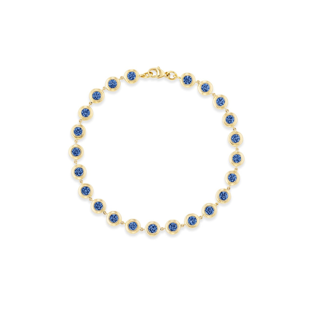 Tennis Double Bubble Bezel Bracelet 3mm