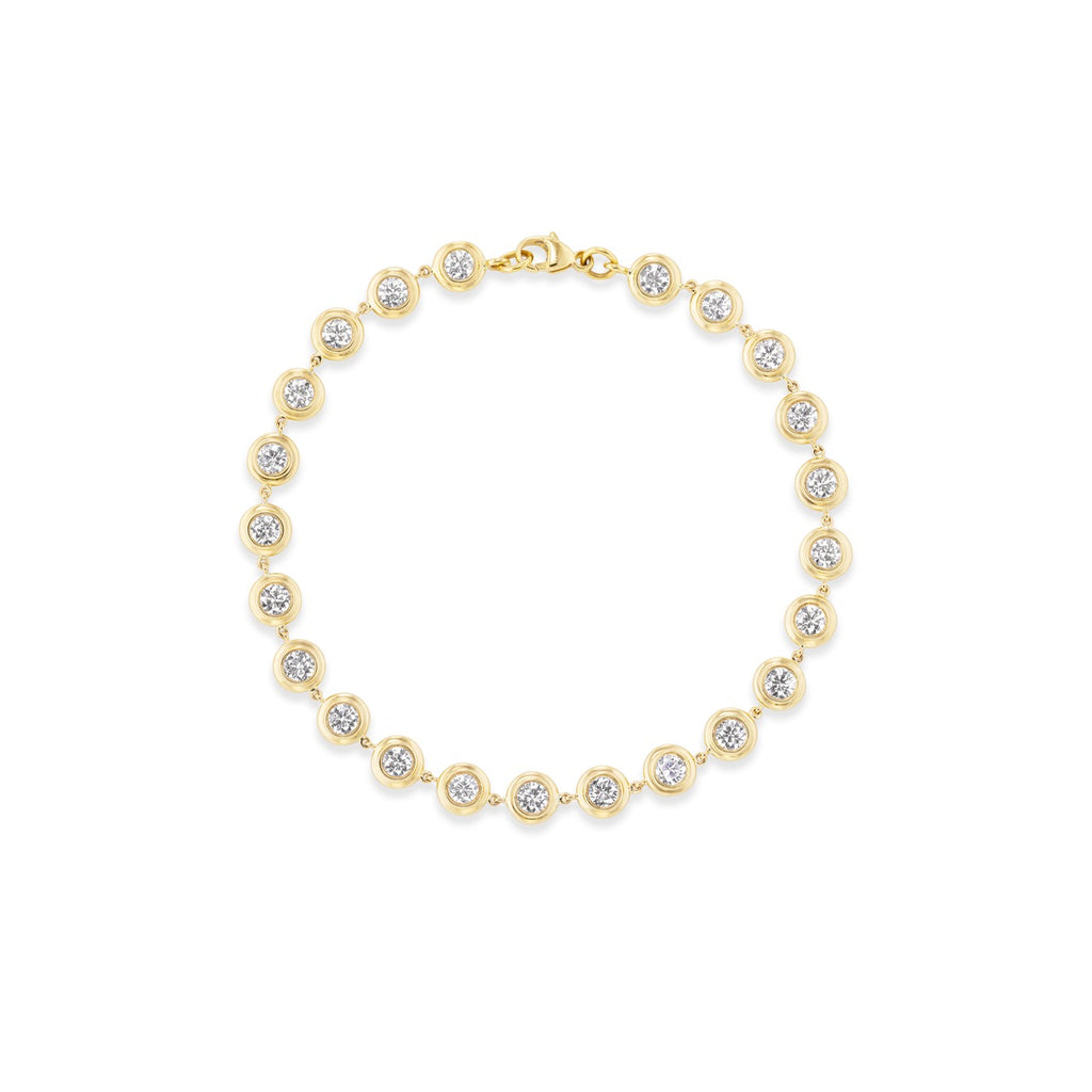 Tennis Double Bubble Bezel Bracelet 3mm