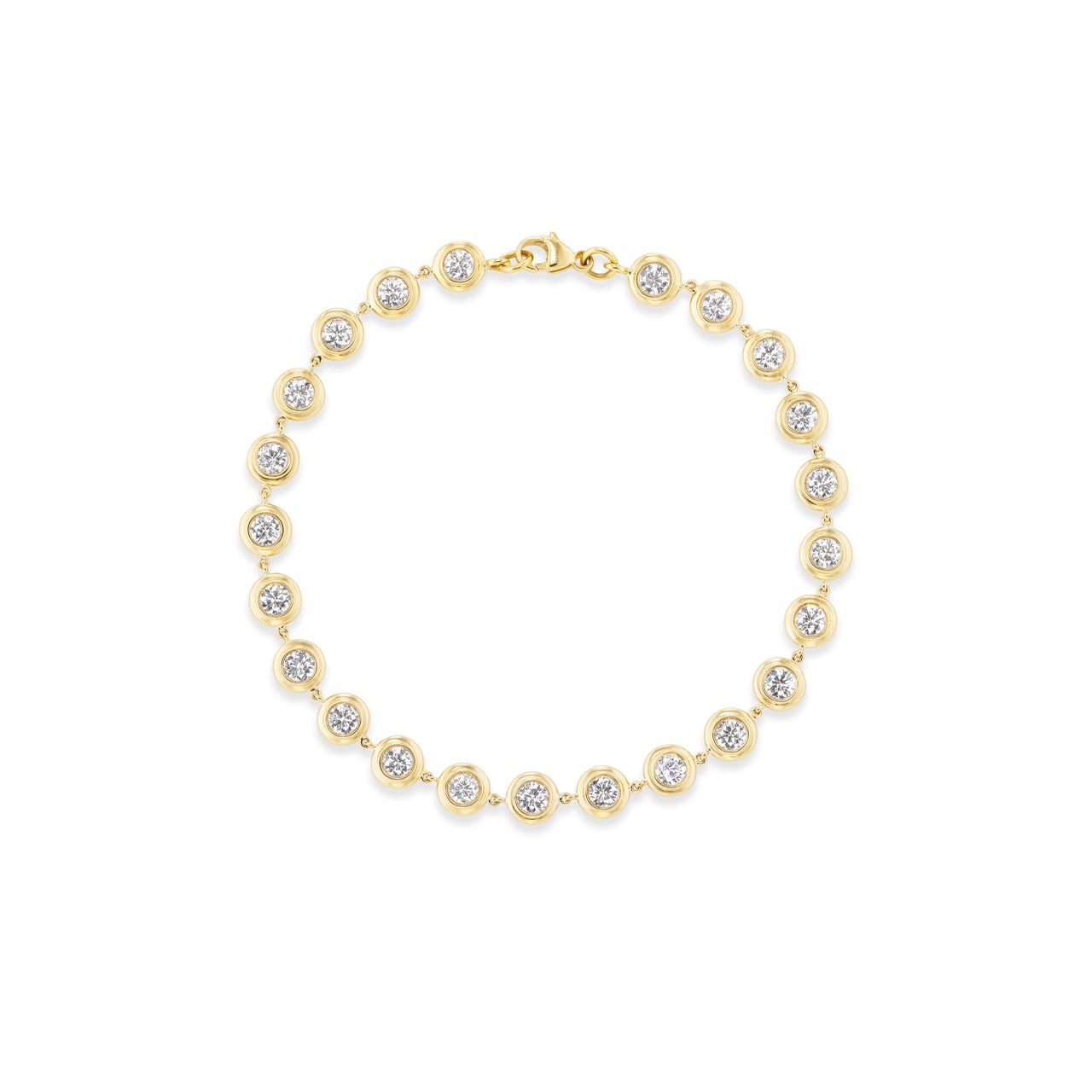 Tennis Double Bubble Bezel Bracelet 3mm