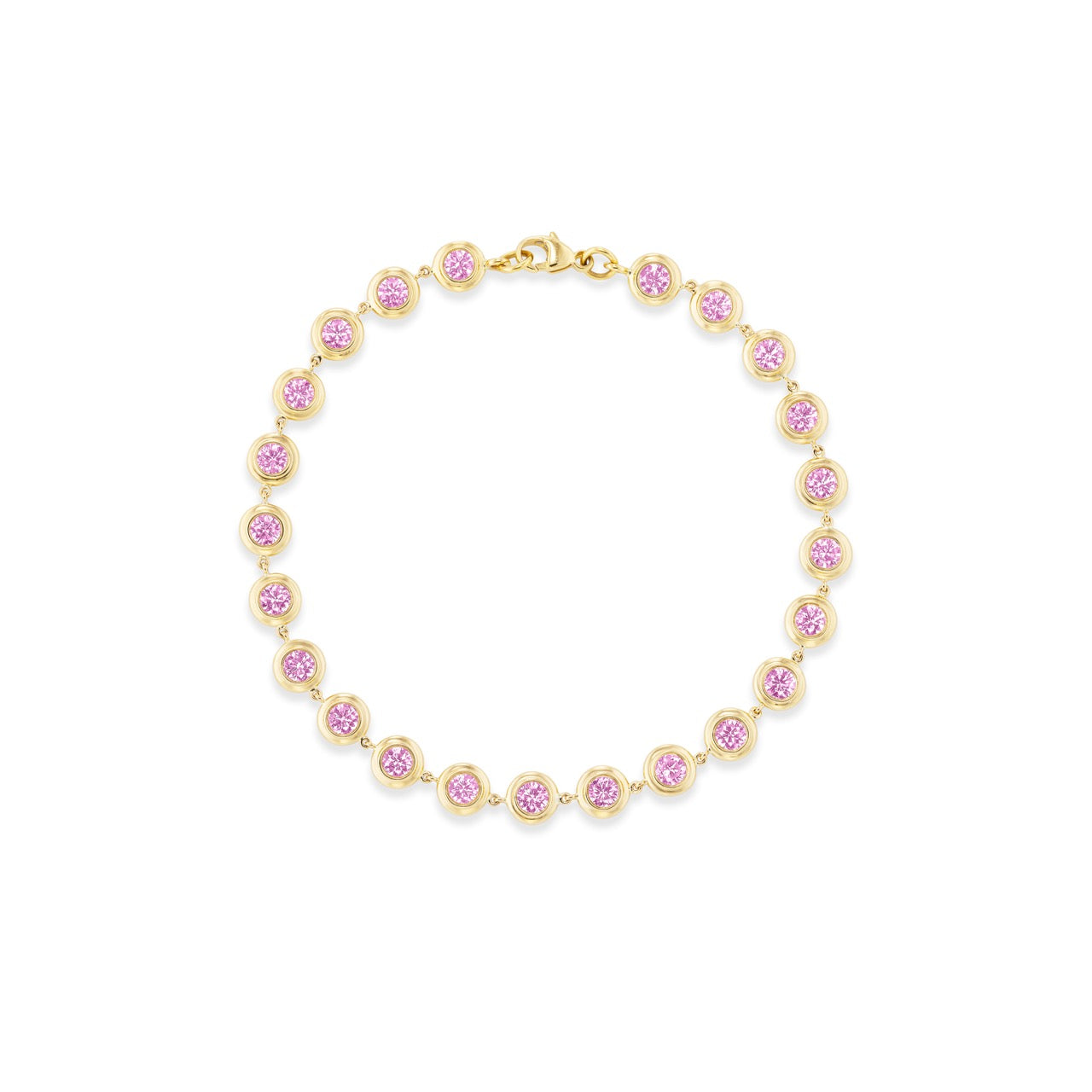 Tennis Double Bubble Bezel Bracelet 3mm