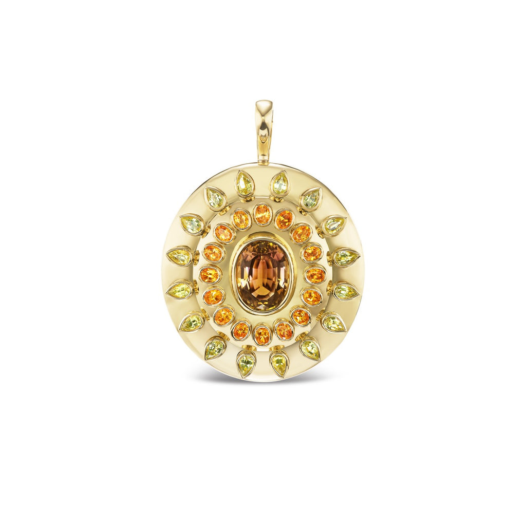 Fancy Tourmaline Starburst Medallion