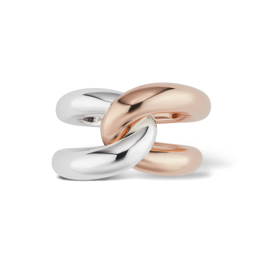Intertwin Ring 18k Gold & 18k Gold