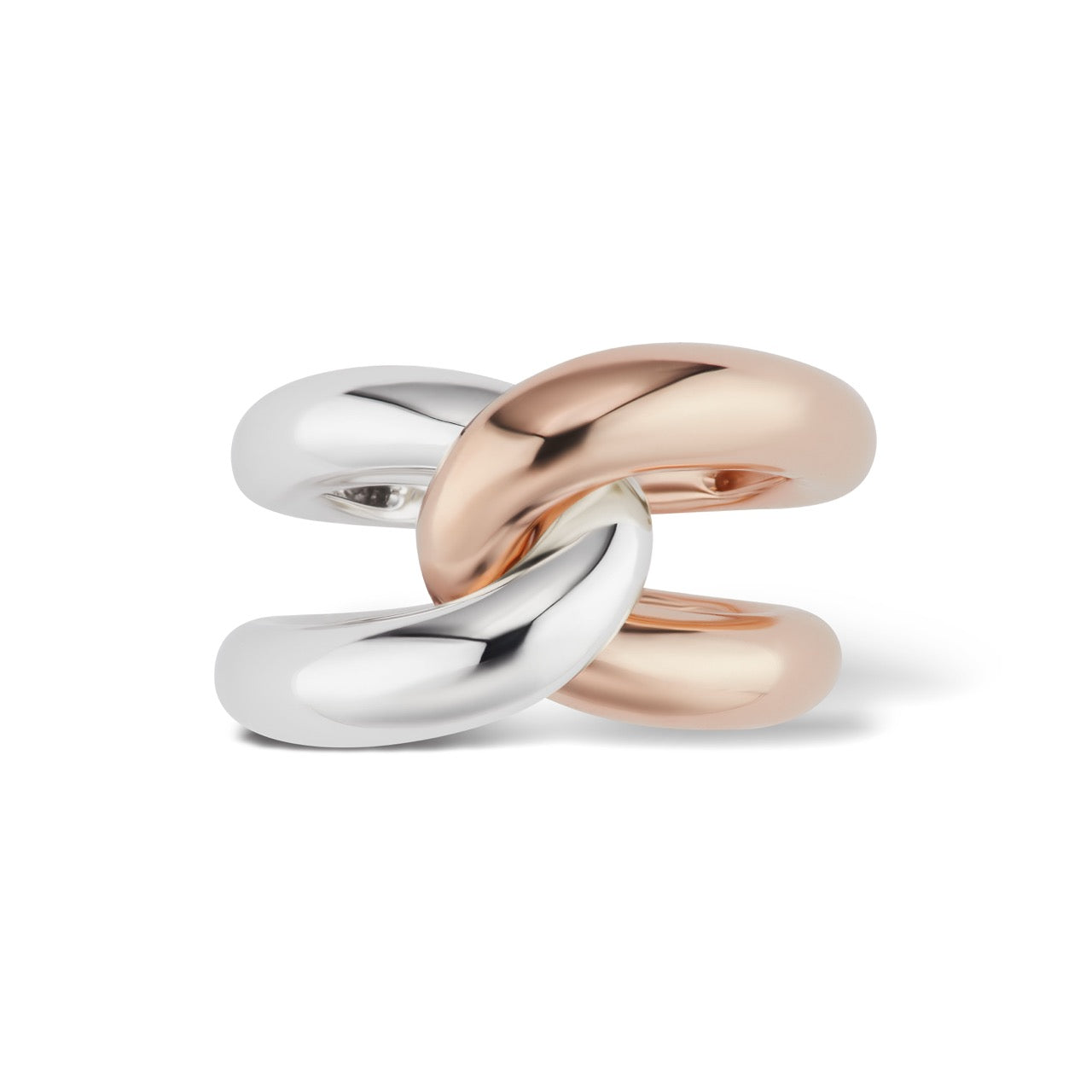 Intertwin Ring 18k Gold & 18k Gold