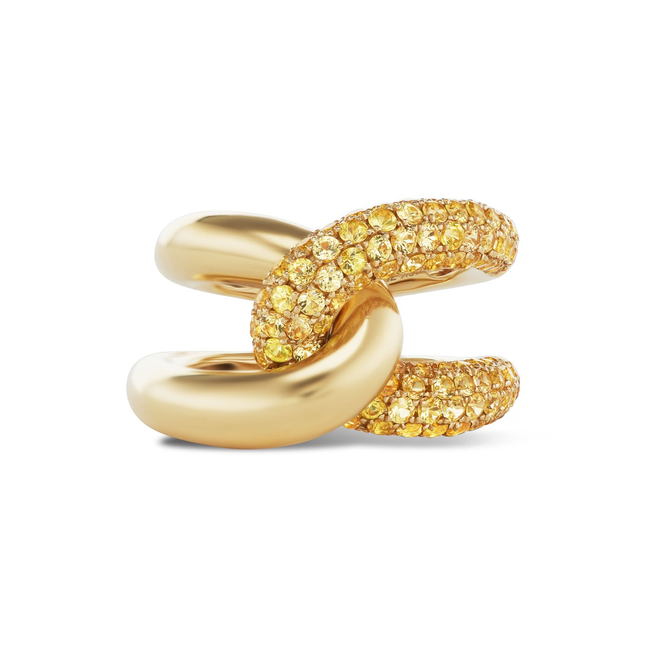 Intertwin Half Yellow Sapphire