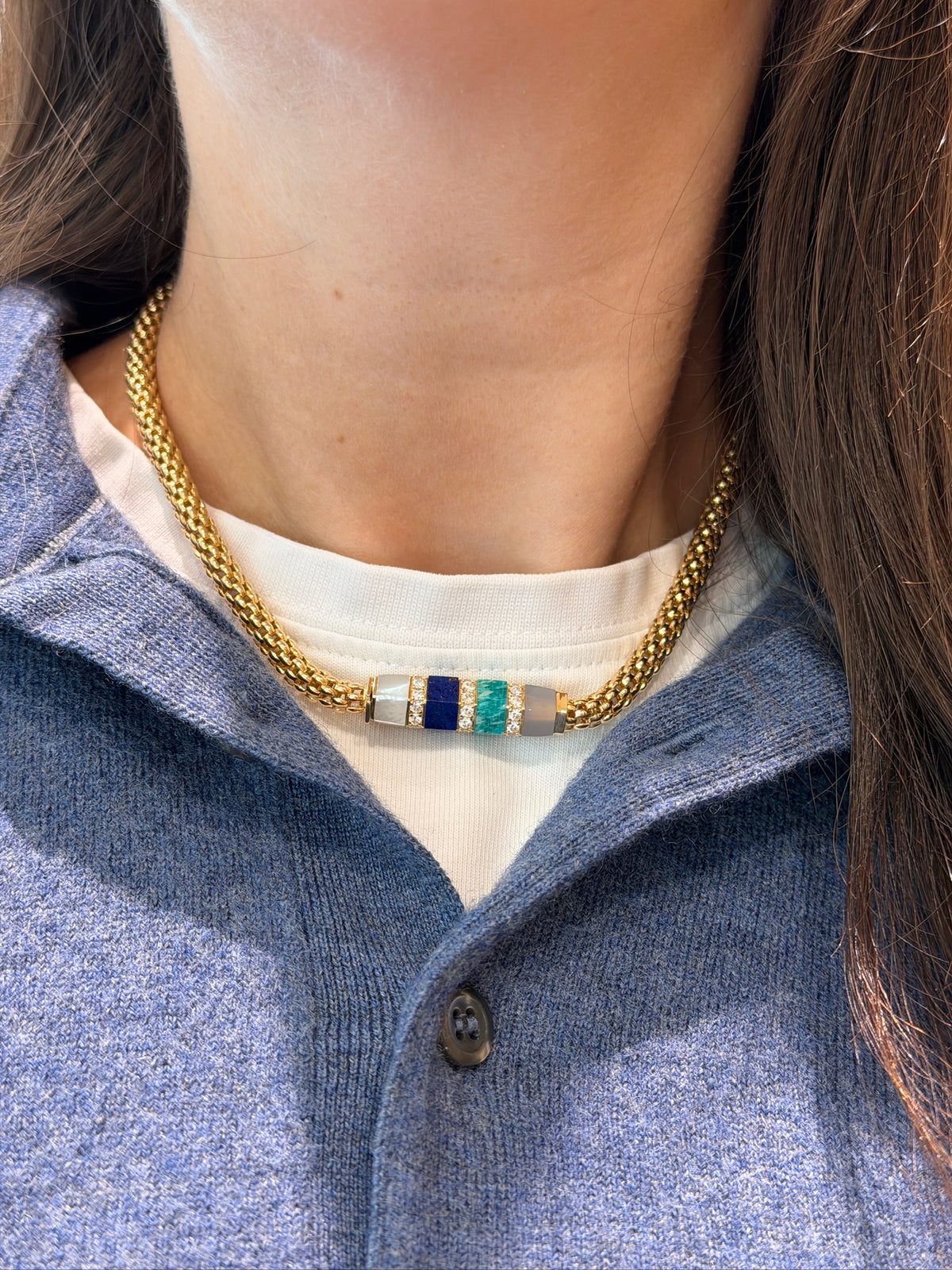 Stella Bar Necklace Inlay