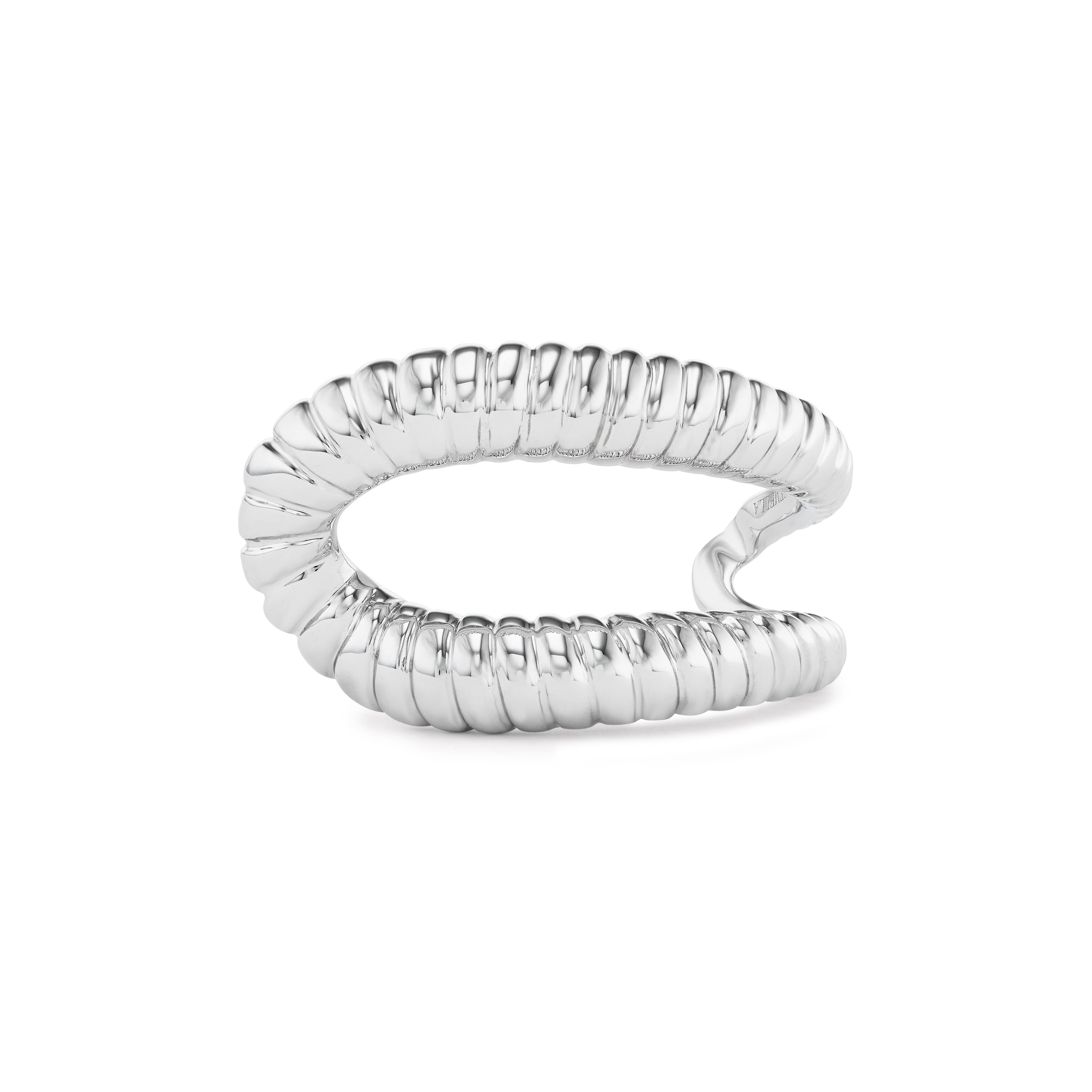 Intertwin Half Ridged 18K Gold