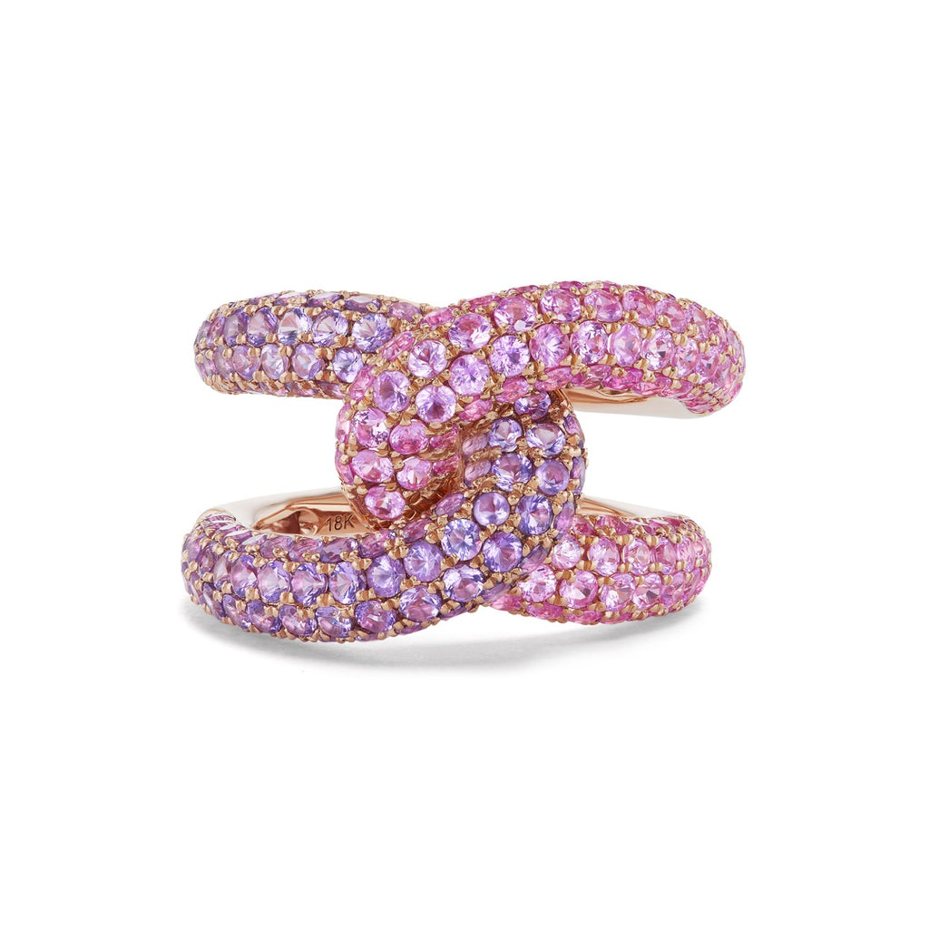 Intertwin Half Pink Sapphire