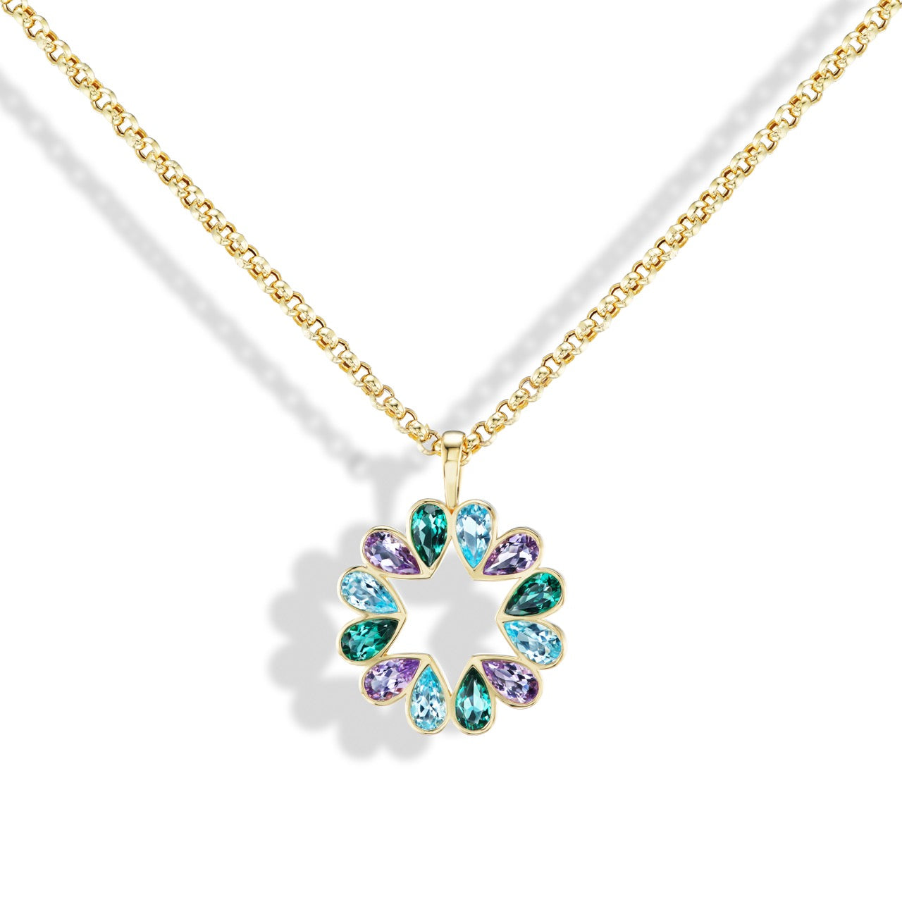 Jumbo Queen B Blue Topaz x Green Quartz x Amethyst