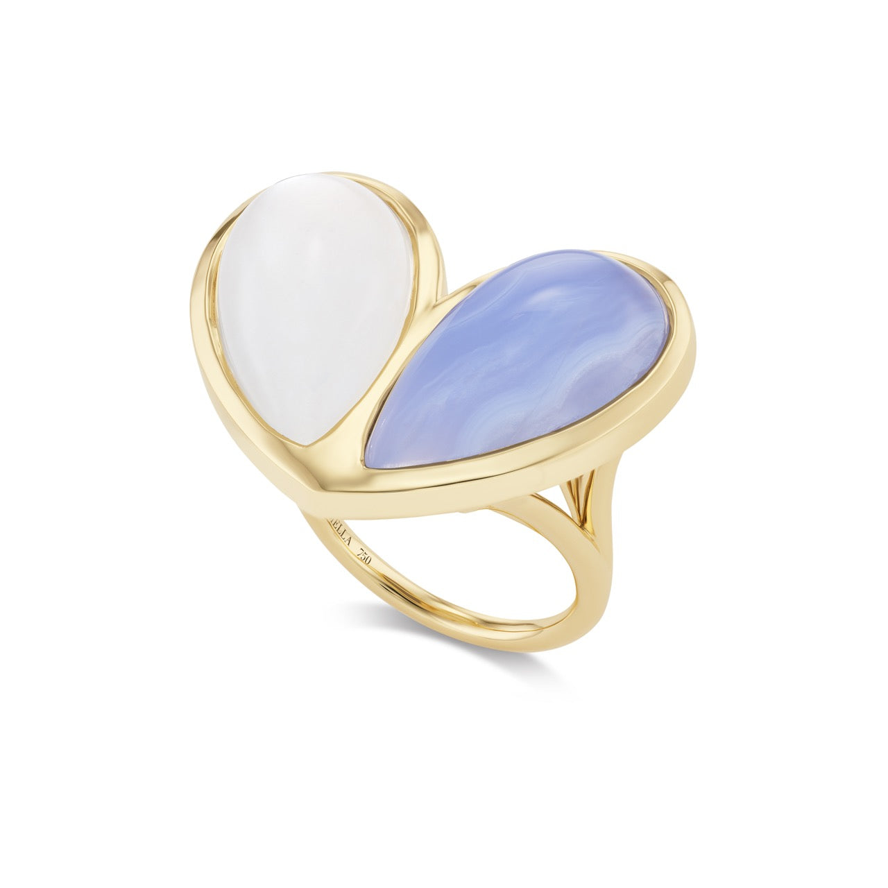 Mega Sweetheart Ring Moonstone x Laced Agate