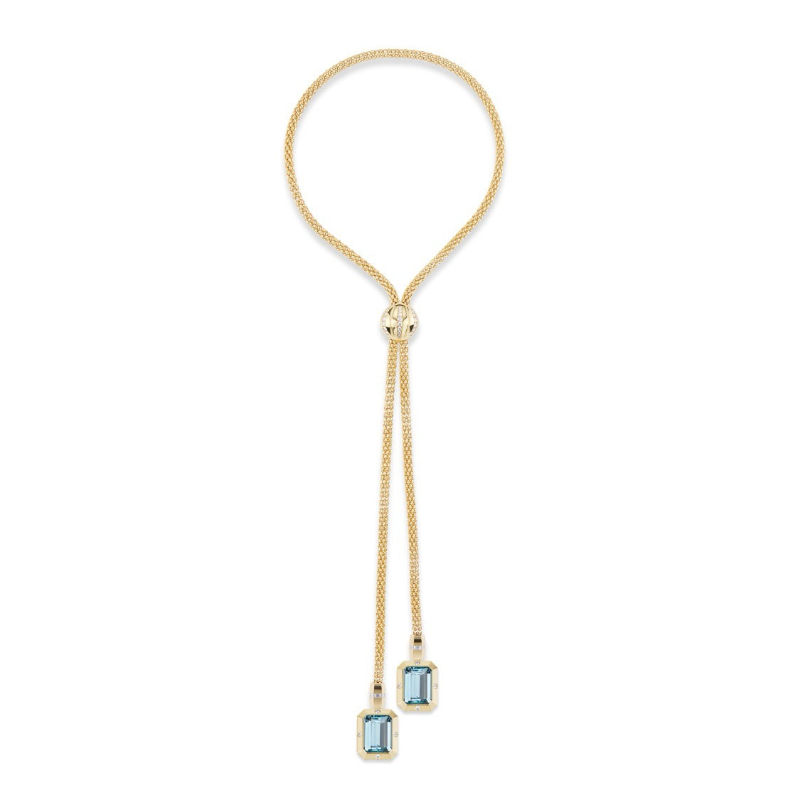 Stella Necklace Blue Topaz Drops