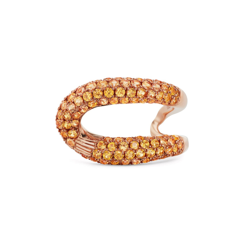 Intertwin Half Orange Sapphire