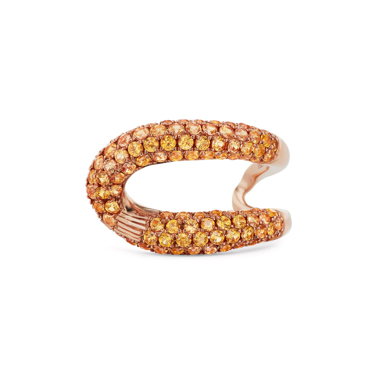 Intertwin Half Orange Sapphire