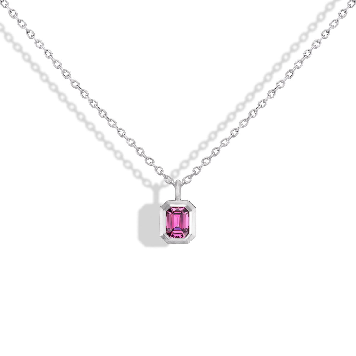 Pink Malaya Garnet Pendant