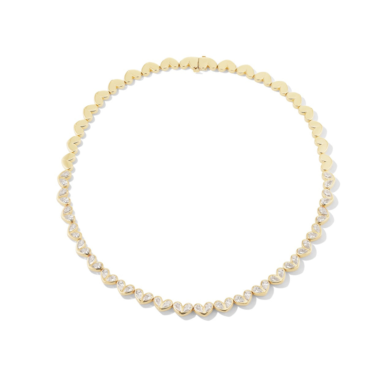 Sweetheart Tennis Necklace Diamond