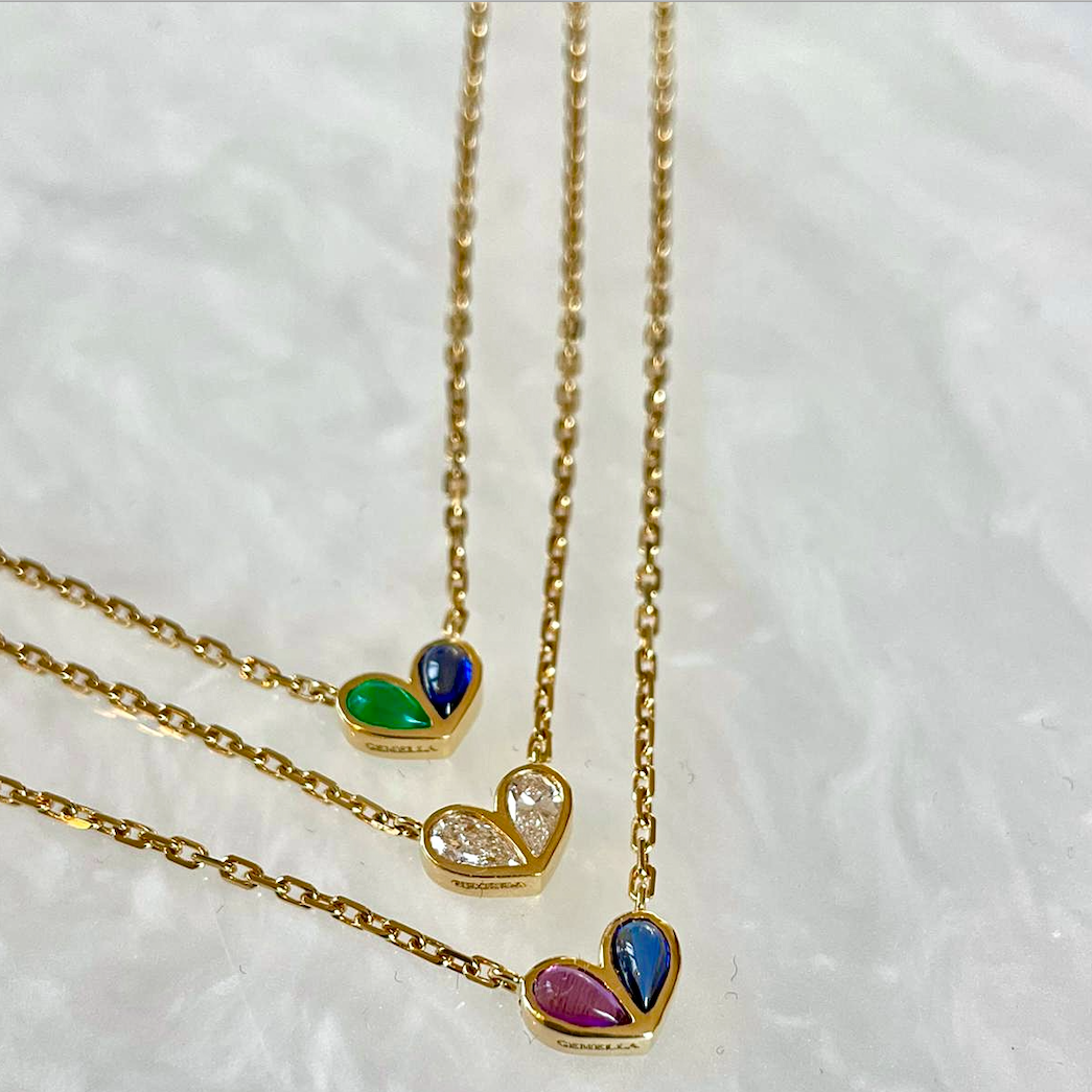 Sweetheart Necklace Diamond & Diamond