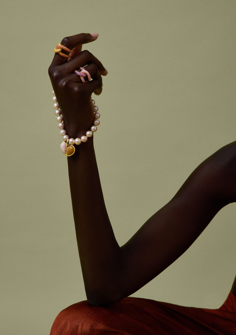 Intertwin Ring Diamond & Purple Amethyst