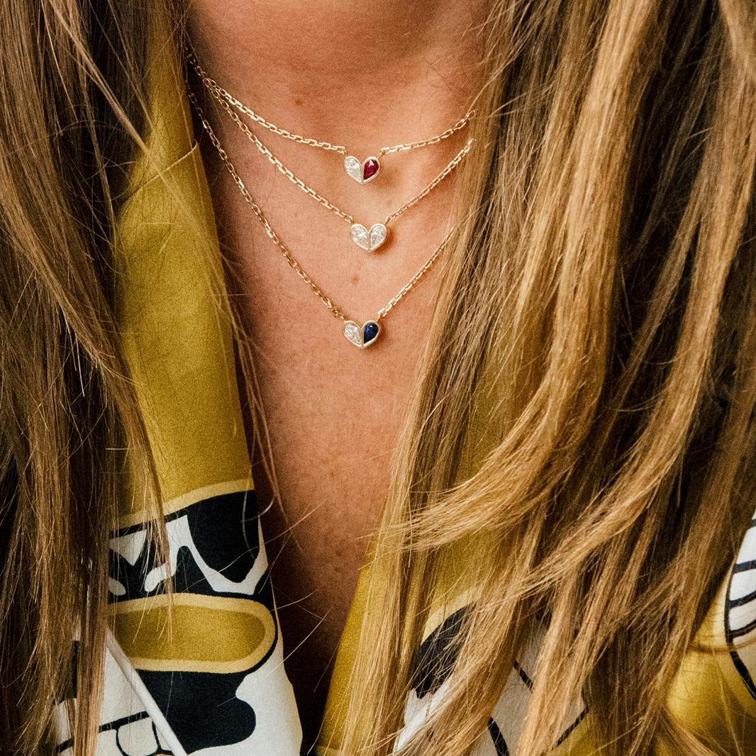 Sweetheart Necklace Diamond & Diamond