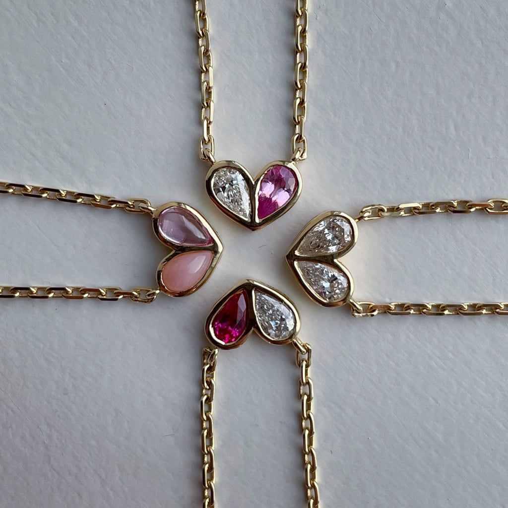 Sweetheart Necklace Diamond & Diamond