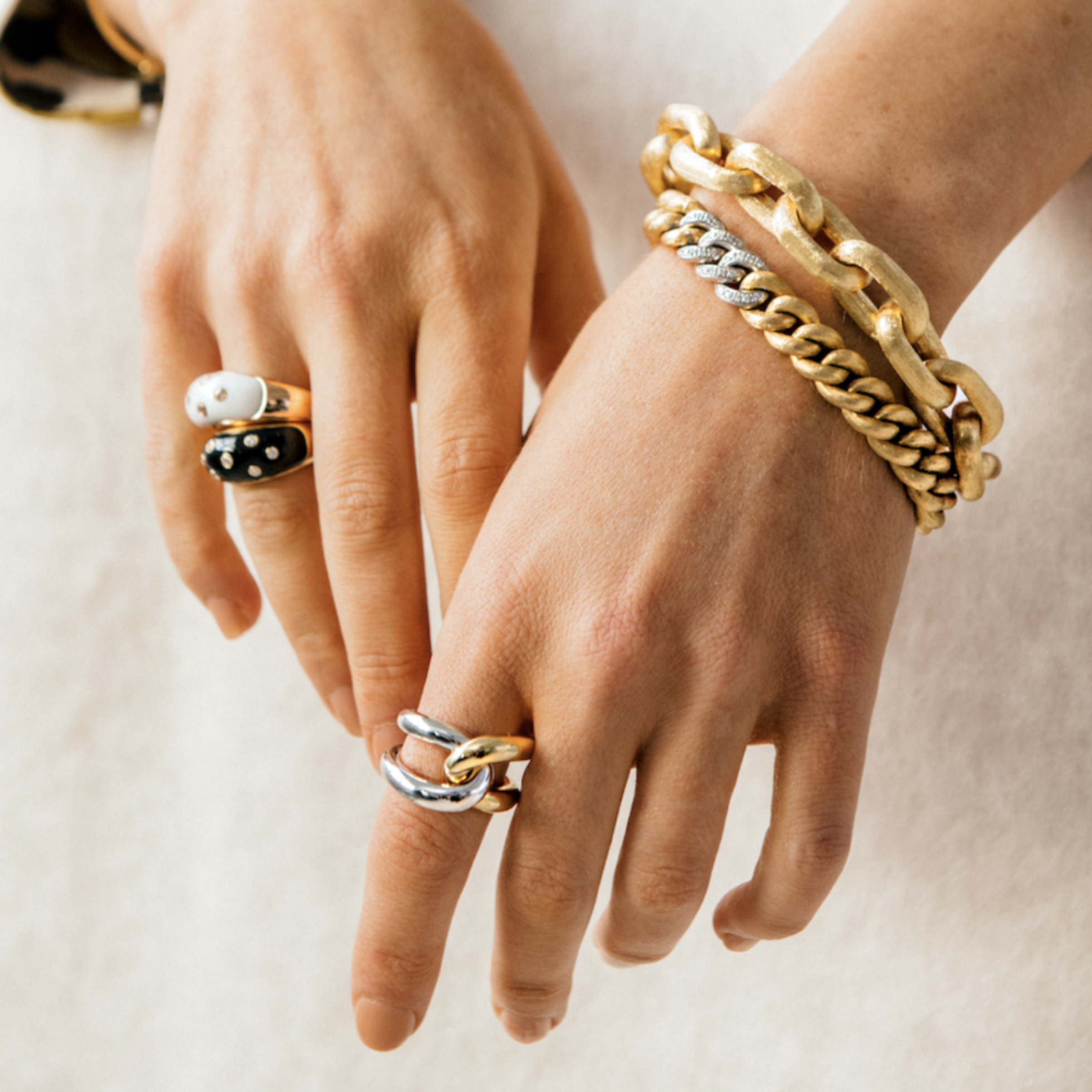 Intertwin Ring 18k Gold & 18k Gold