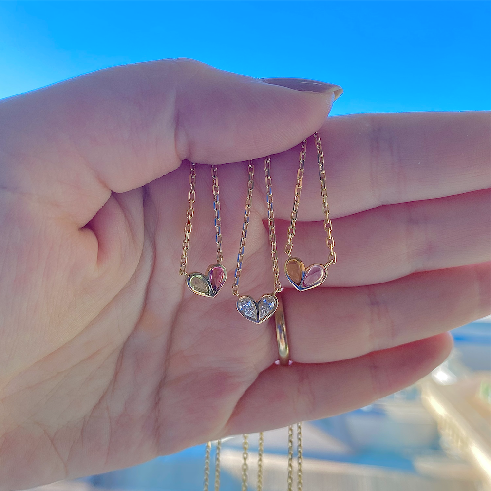 Sweetheart Necklace Diamond & Diamond