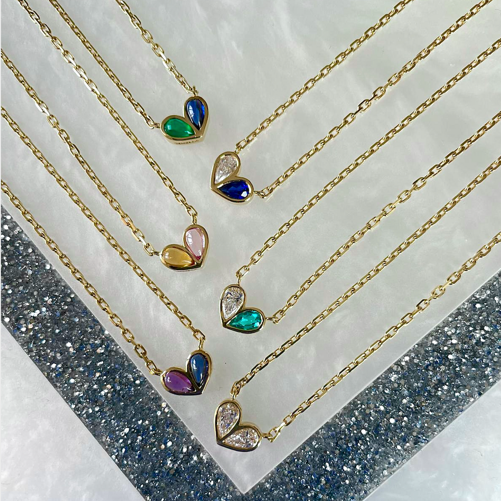Sweetheart Necklace Diamond & Diamond
