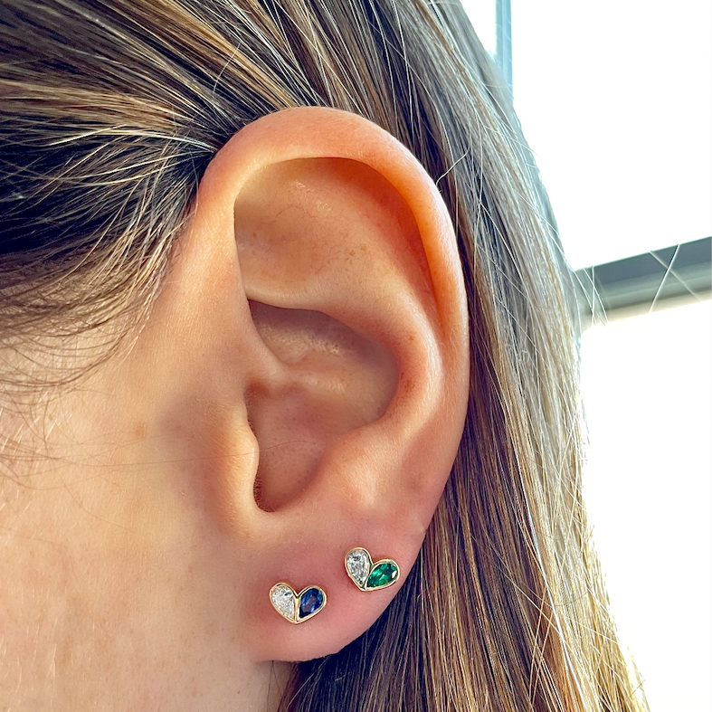 Mini Sweetheart Studs
