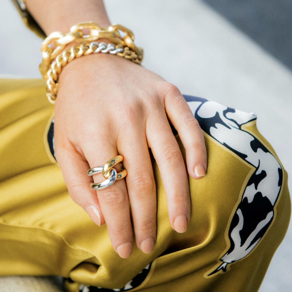 Intertwin Ring 18k Gold & 18k Gold