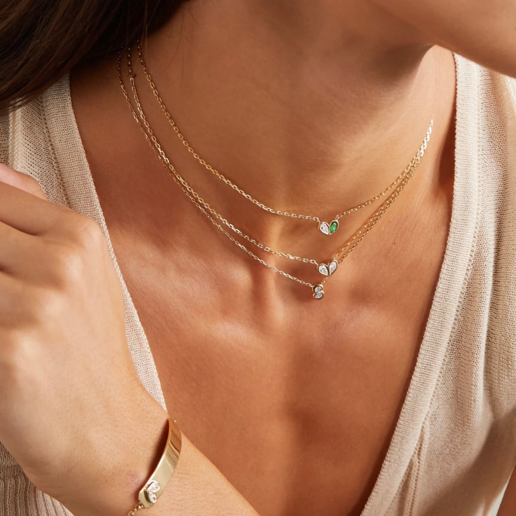 Sweetheart Necklace Diamond & Diamond