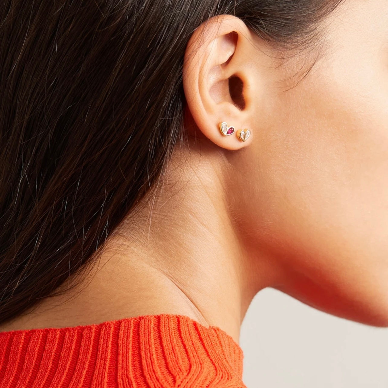 Mini Sweetheart Studs